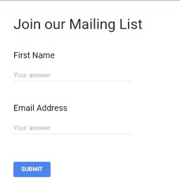 Collect Email Addresses